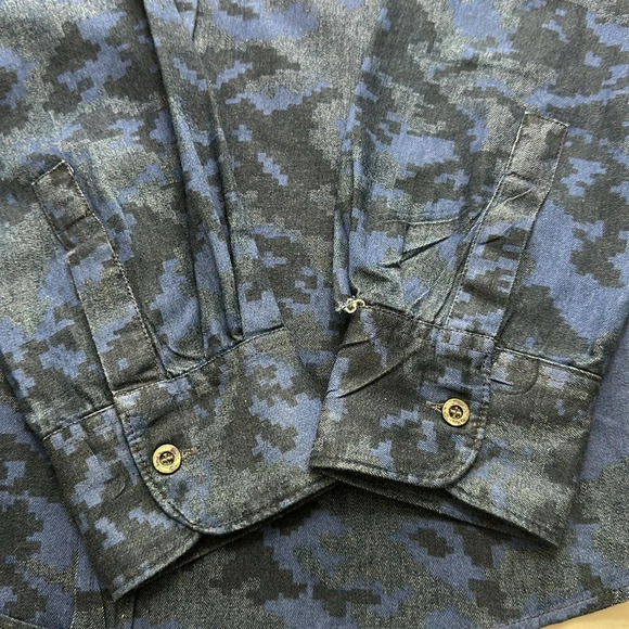 Zara Man Denim Couture Slim Fit Long Sleevr Button Down Men’s Size Small - Picture 7 of 9